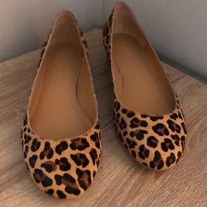 J Crew Factory Leopard Print Flats Size 10